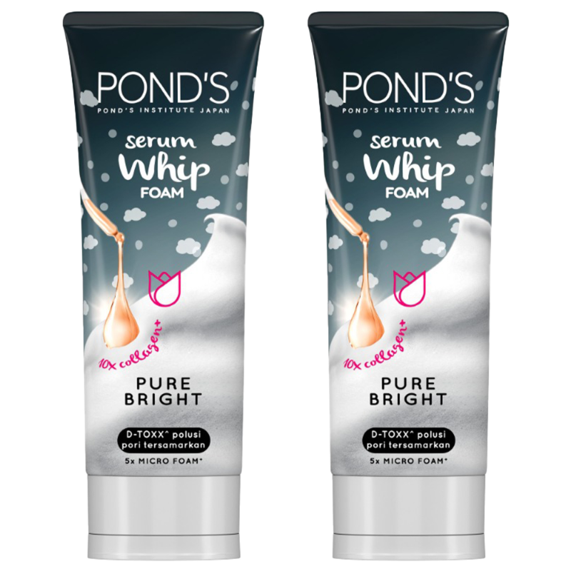 Pond's Pure Bright Whip Foam Twinpack