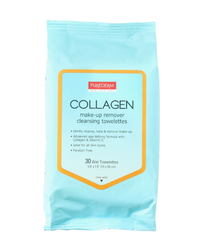 Collagen Make-up Remover Cleansing Towelettes